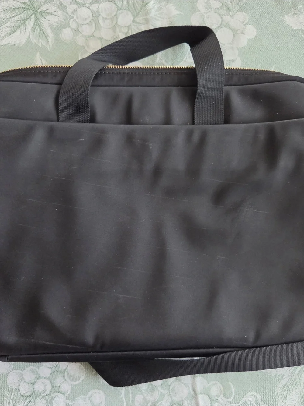 kate spade black nylon laptop bag with cross body strap